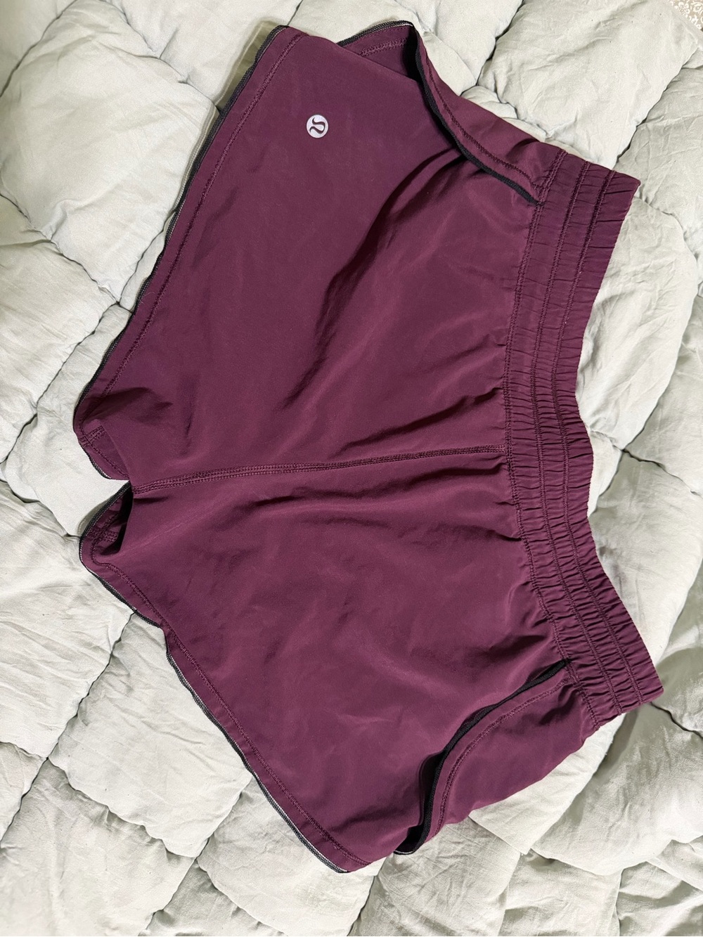 lululemon athletica Deep Plum Athletic Shorts